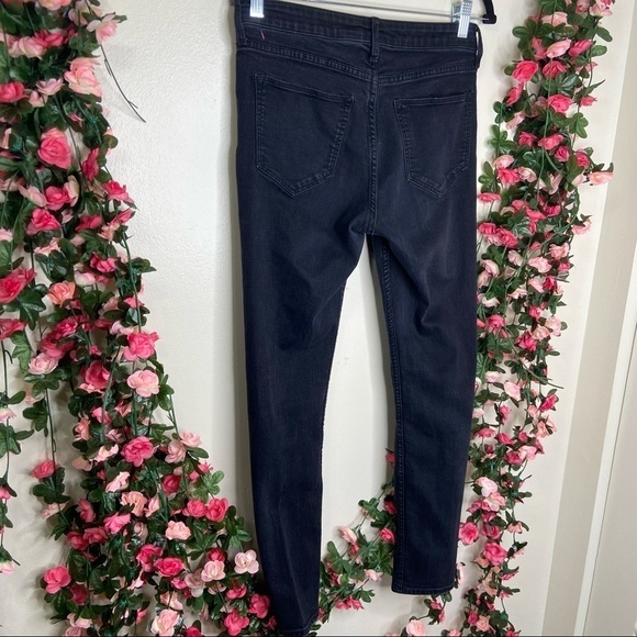 &Denim H&M Black Skinny Ankle Jeans Womens 30 - Picture 2 of 5